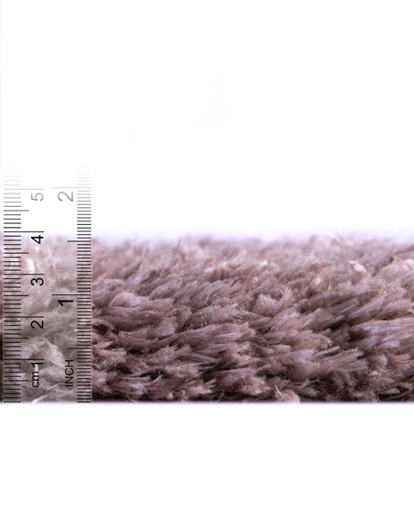 Lavender 6' 7 x 6' 7 Infinity Shag Round Area Rug Thick Soft Touch Fluffy & Plush Shaggy Pile 100% Polypropylene With Jute Backing Solid Color Minimalist Carpet for Sale at Rug Engine