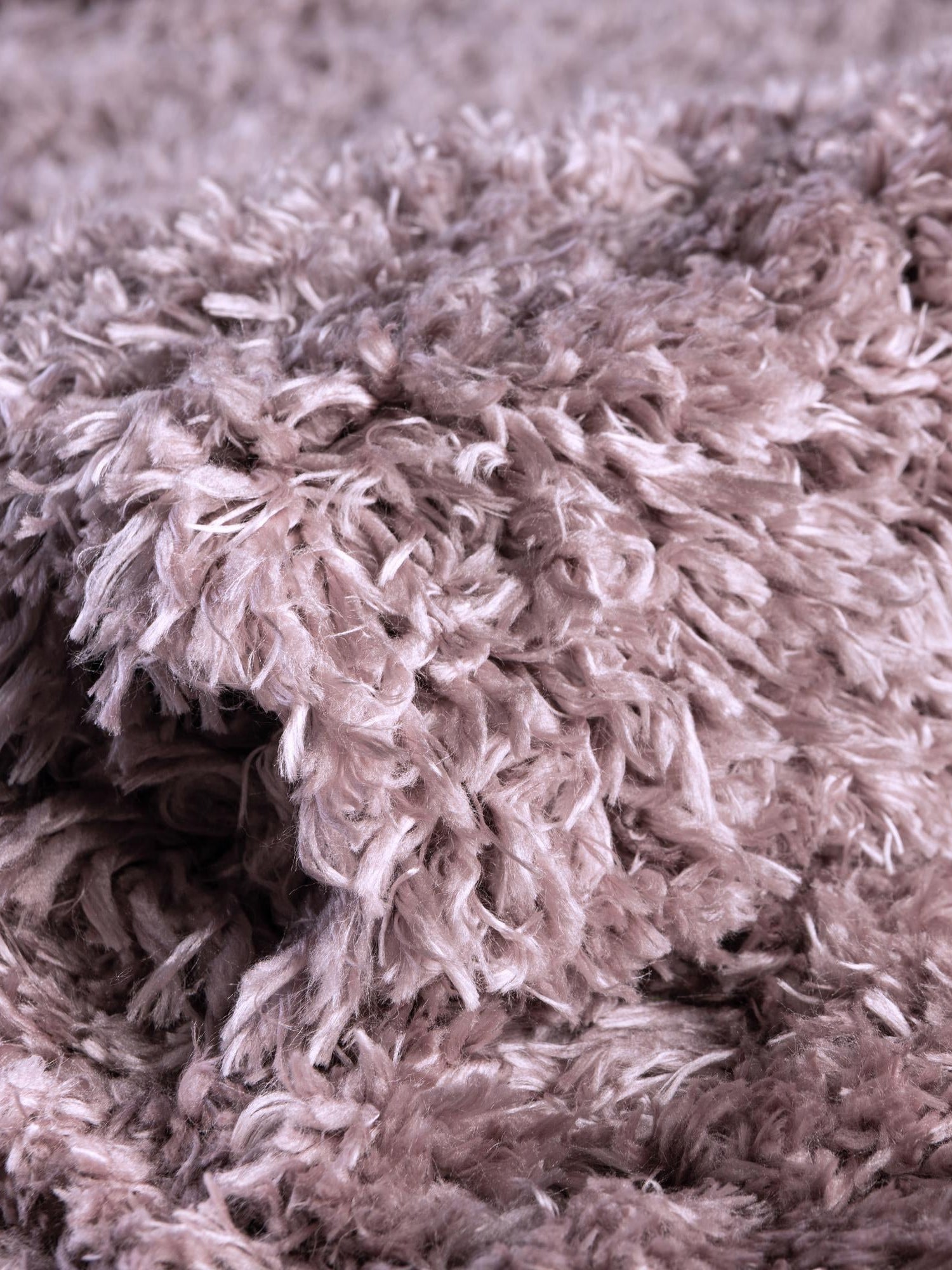 Lavender 3' 3 x 3' 3 Infinity Shag Round Area Rug Thick Soft Touch Fluffy & Plush Shaggy Pile 100% Polypropylene With Jute Backing Solid Color Minimalist Carpet for Sale at Rug Engine