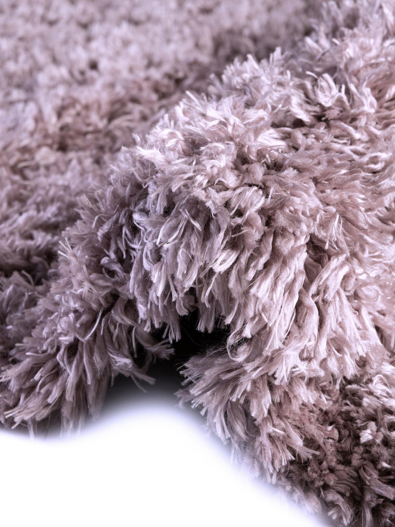 Lavender 3' 3 x 3' 3 Infinity Shag Round Area Rug Thick Soft Touch Fluffy & Plush Shaggy Pile 100% Polypropylene With Jute Backing Solid Color Minimalist Carpet for Sale at Rug Engine