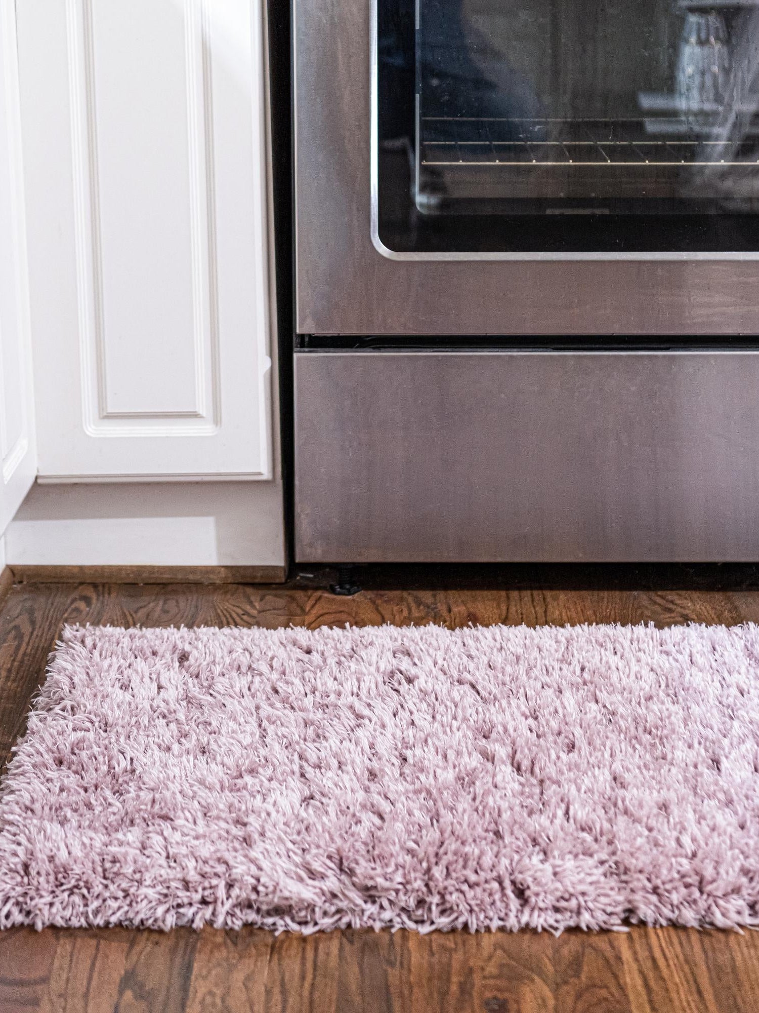 Lavender 2' 7 x 10' Infinity Shag Runner Area Rug Thick Soft Touch Fluffy & Plush Shaggy Pile 100% Polypropylene With Jute Backing Solid Color Minimalist Carpet for Sale at Rug Engine