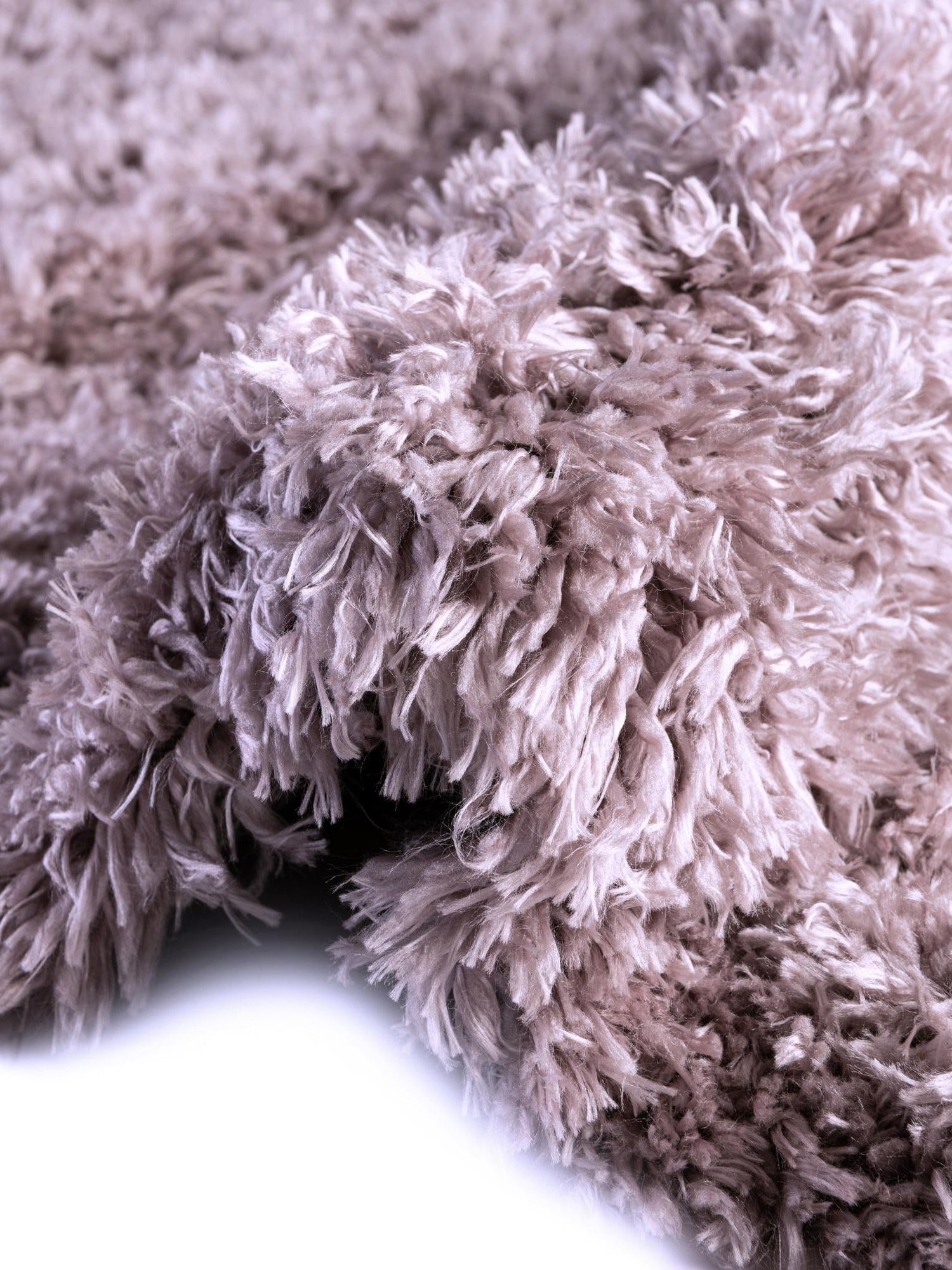 Lavender 2' 7 x 13' 1 Infinity Shag Runner Area Rug Thick Soft Touch Fluffy & Plush Shaggy Pile 100% Polypropylene With Jute Backing Solid Color Minimalist Carpet for Sale at Rug Engine