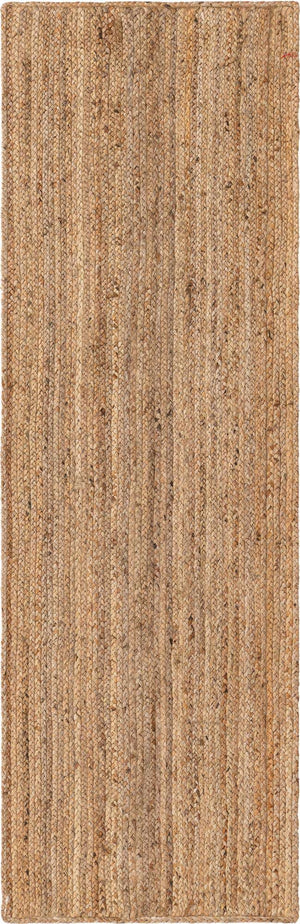 Natural 3' x 8' Braided Jute Runner Rug