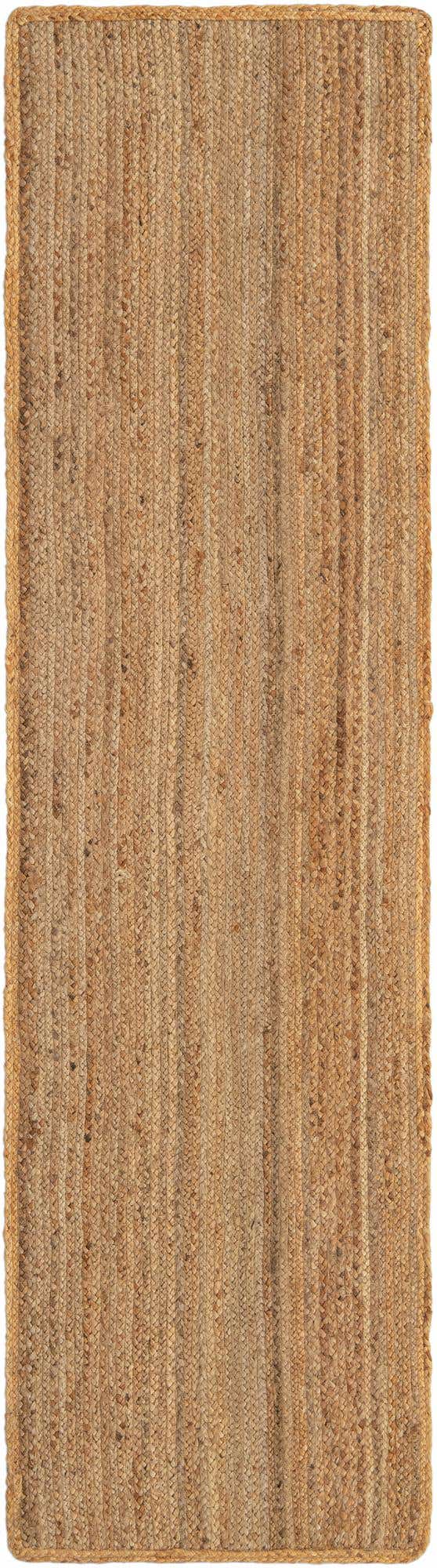 Natural 3' x 10' Braided Jute Runner Rug