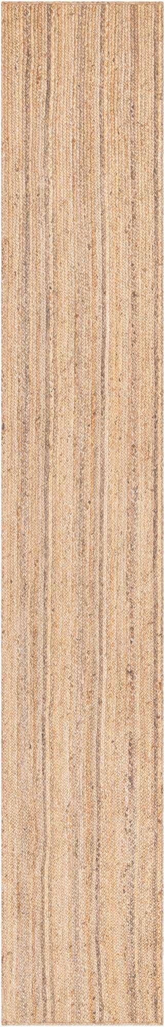 Natural 3' x 16' 5 Braided Jute Runner Rug