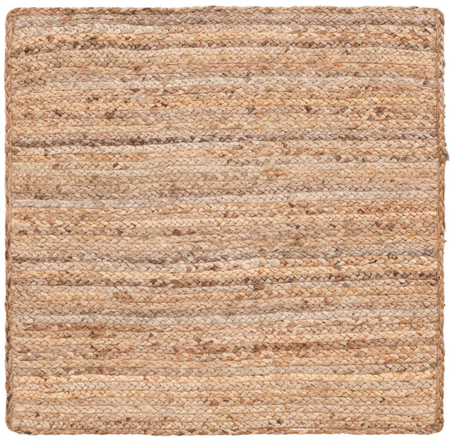 Natural 3' 3 x 3' 3 Braided Jute Square Rug