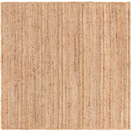 Natural 5' 1 x 5' 1 Braided Jute Square Rug