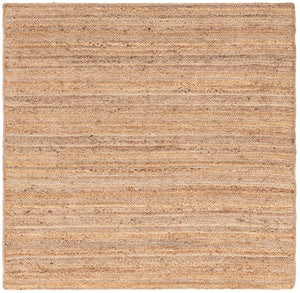Natural 6' 1 x 6' 1 Braided Jute Square Rug