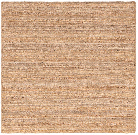 Natural 6' 1 x 6' 1 Braided Jute Square Rug