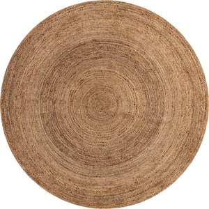 Natural 10' x 10' Braided Jute Round Rug