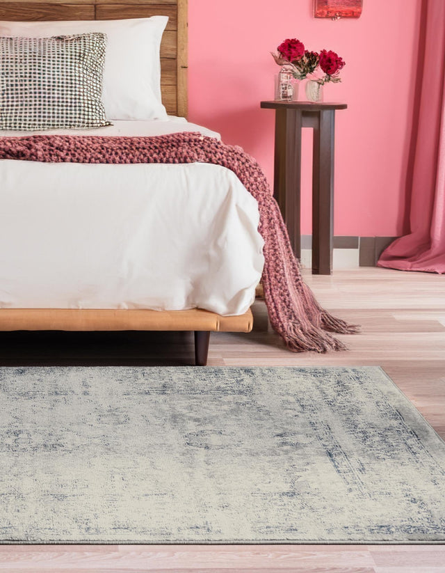 Gray 4' 1 x 6' 1 Sumter Rectangle Area Rug Contemporary Durable Easy Clean Carpet for Bedrooms, Living Areas, Dining, Office, Dorms for Sale at Rug Engine