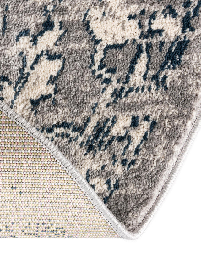 Gray 5' 1 x 5' 1 Sumter Round Area Rug Contemporary Durable Easy Clean Carpet for Bedrooms, Living Areas, Dining, Office, Dorms for Sale at Rug Engine
