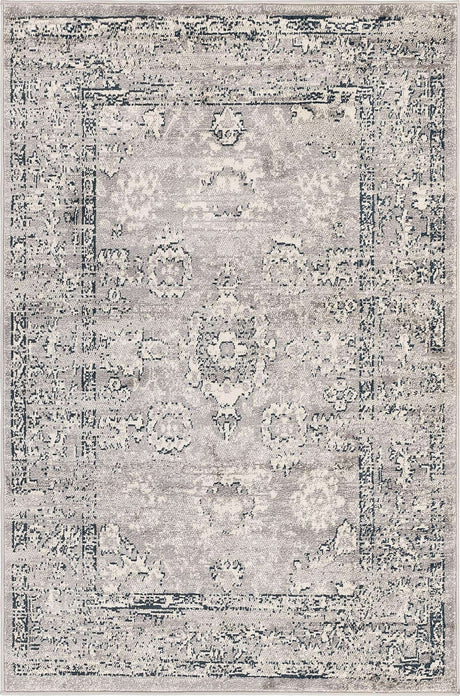 Gray 4' 1 x 6' 1 Sumter Rectangle Area Rug Contemporary Durable Easy Clean Carpet for Bedrooms, Living Areas, Dining, Office, Dorms for Sale at Rug Engine