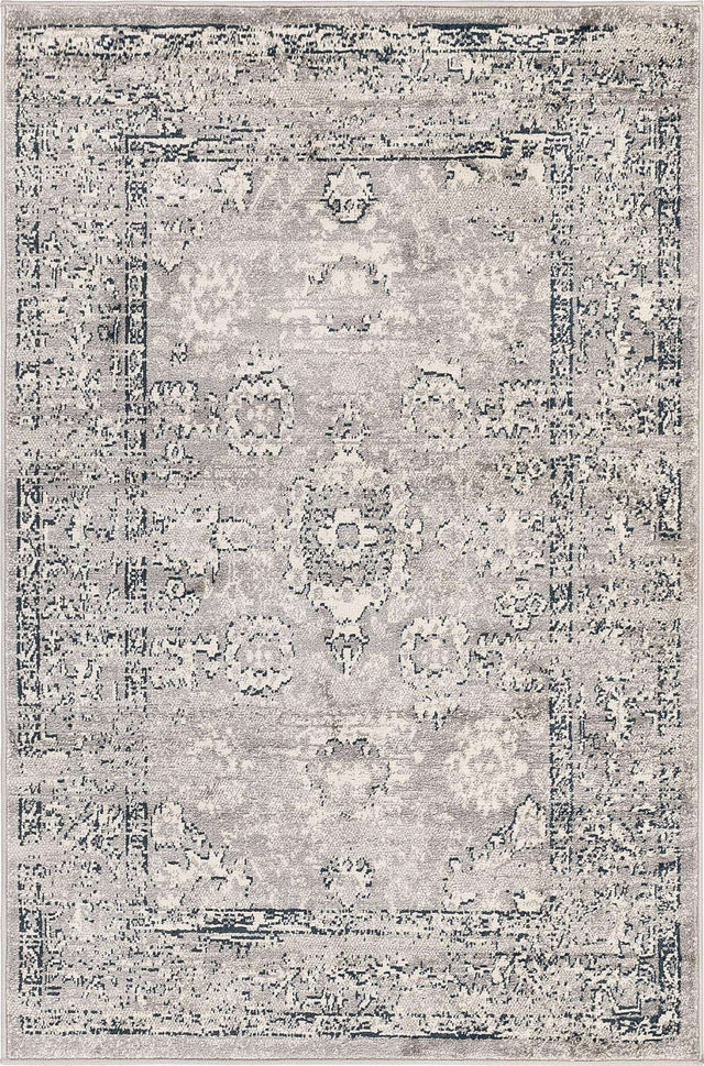 Gray 4' 1 x 6' 1 Sumter Rectangle Area Rug Contemporary Durable Easy Clean Carpet for Bedrooms, Living Areas, Dining, Office, Dorms for Sale at Rug Engine