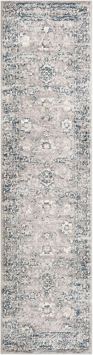 Gray 2' 7 x 10' Sumter Runner Area Rug Contemporary Durable Easy Clean Carpet for Bedrooms, Living Areas, Dining, Office, Dorms for Sale at Rug Engine