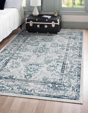 Ivory 9' x 12' Sumter Rectangle Area Rug Contemporary Durable Easy Clean Carpet for Bedrooms, Living Areas, Dining, Office, Dorms for Sale at Rug Engine