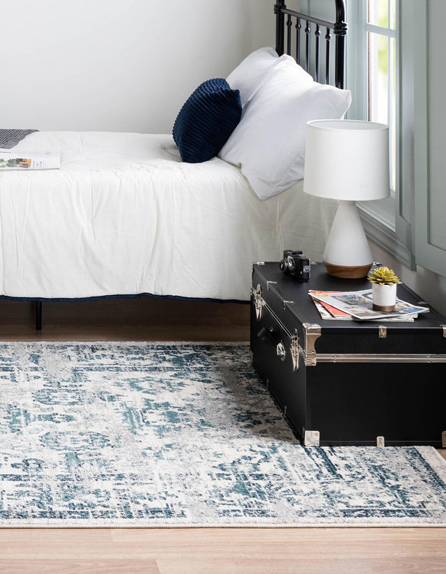 Ivory 8' x 10' Sumter Rectangle Area Rug Contemporary Durable Easy Clean Carpet for Bedrooms, Living Areas, Dining, Office, Dorms for Sale at Rug Engine
