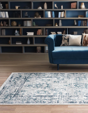 Ivory 5' 1 x 8' Sumter Rectangle Area Rug Contemporary Durable Easy Clean Carpet for Bedrooms, Living Areas, Dining, Office, Dorms for Sale at Rug Engine