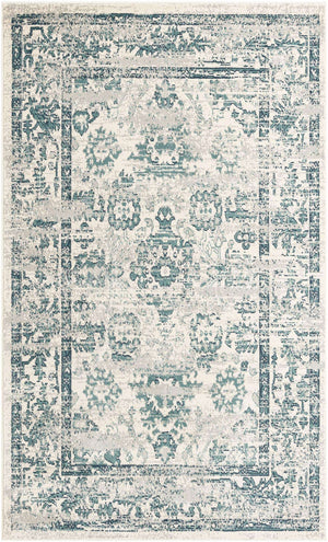 Ivory 5' 1 x 8' Sumter Rectangle Area Rug Contemporary Durable Easy Clean Carpet for Bedrooms, Living Areas, Dining, Office, Dorms for Sale at Rug Engine