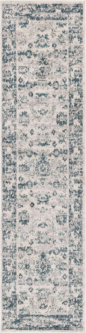 Ivory 2' 7 x 10' Sumter Runner Area Rug Contemporary Durable Easy Clean Carpet for Bedrooms, Living Areas, Dining, Office, Dorms for Sale at Rug Engine