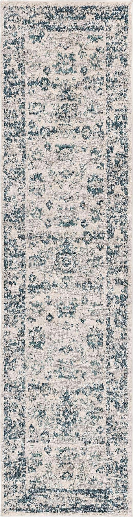 Ivory 2' 7 x 10' Sumter Runner Area Rug Contemporary Durable Easy Clean Carpet for Bedrooms, Living Areas, Dining, Office, Dorms for Sale at Rug Engine