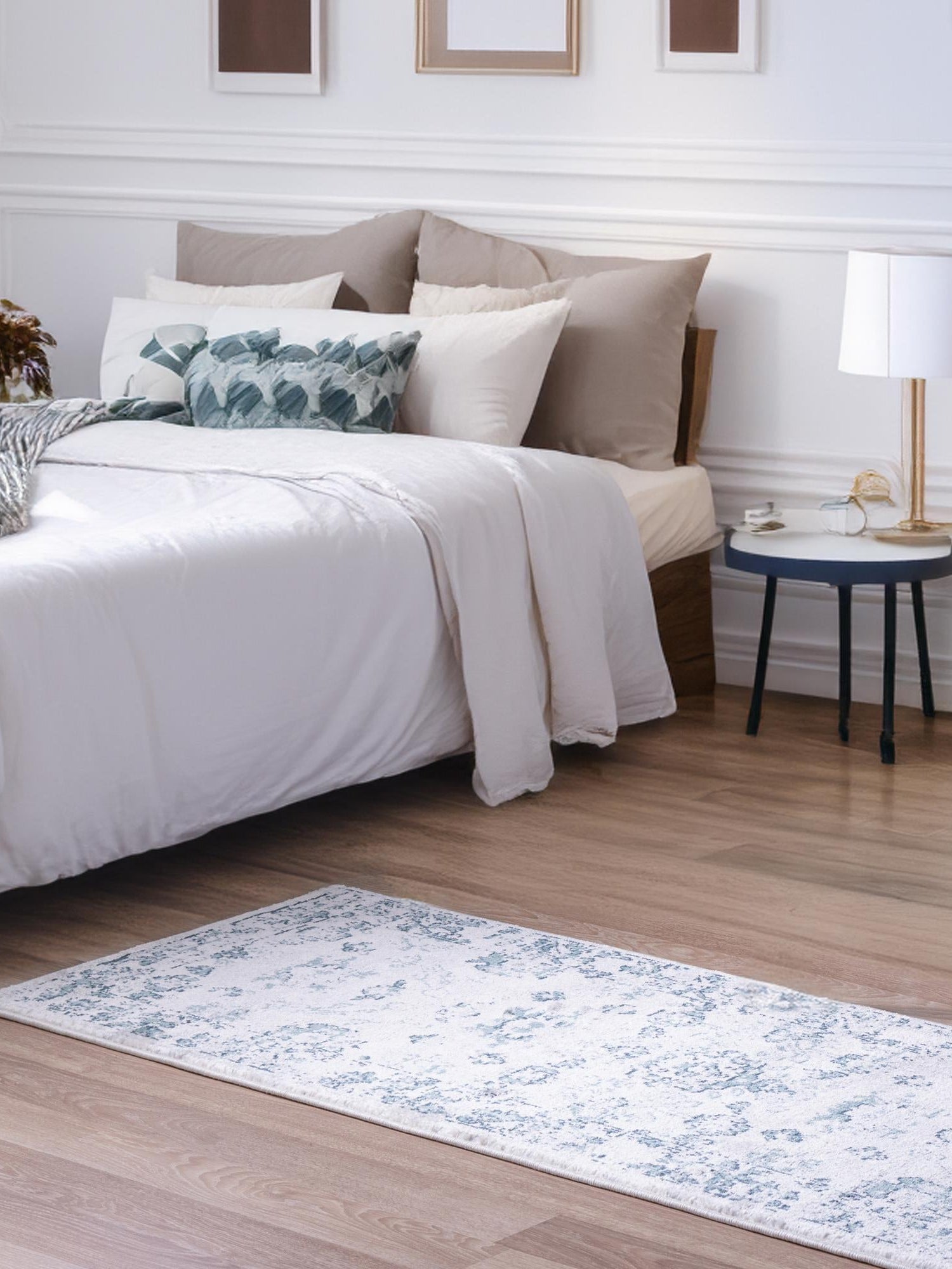 Ivory 2' 7 x 10' Sumter Runner Area Rug Contemporary Durable Easy Clean Carpet for Bedrooms, Living Areas, Dining, Office, Dorms for Sale at Rug Engine