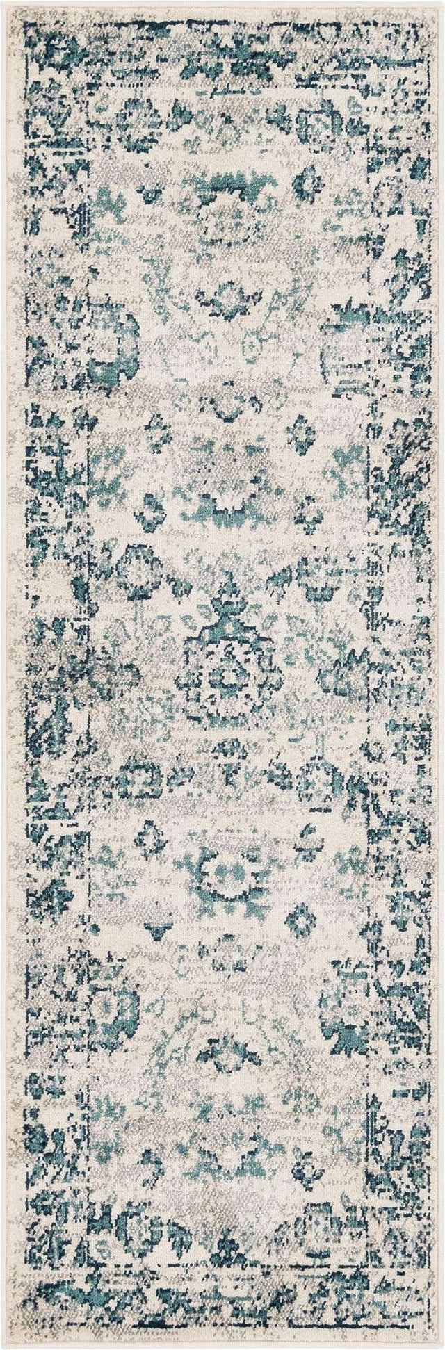 Ivory 2' x 6' 1 Sumter Runner Area Rug Contemporary Durable Easy Clean Carpet for Bedrooms, Living Areas, Dining, Office, Dorms for Sale at Rug Engine