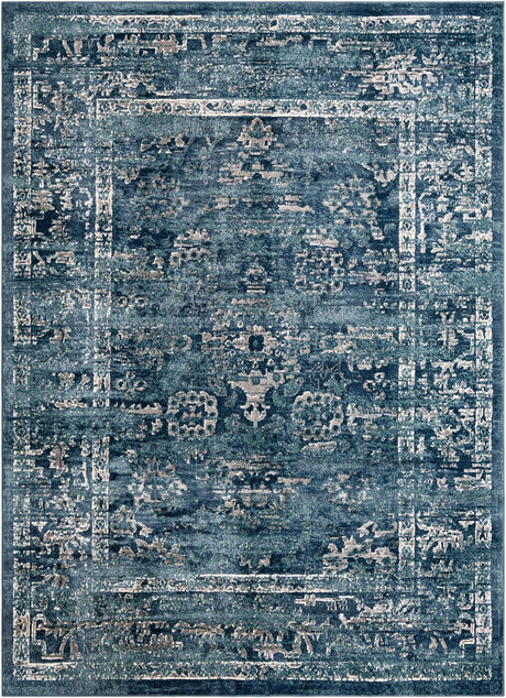 Navy Blue 9' x 12' Sumter Rectangle Area Rug Contemporary Durable Easy Clean Carpet for Bedrooms, Living Areas, Dining, Office, Dorms for Sale at Rug Engine