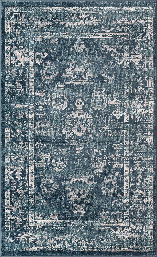 Navy Blue 5' 1 x 8' Sumter Rectangle Area Rug Contemporary Durable Easy Clean Carpet for Bedrooms, Living Areas, Dining, Office, Dorms for Sale at Rug Engine