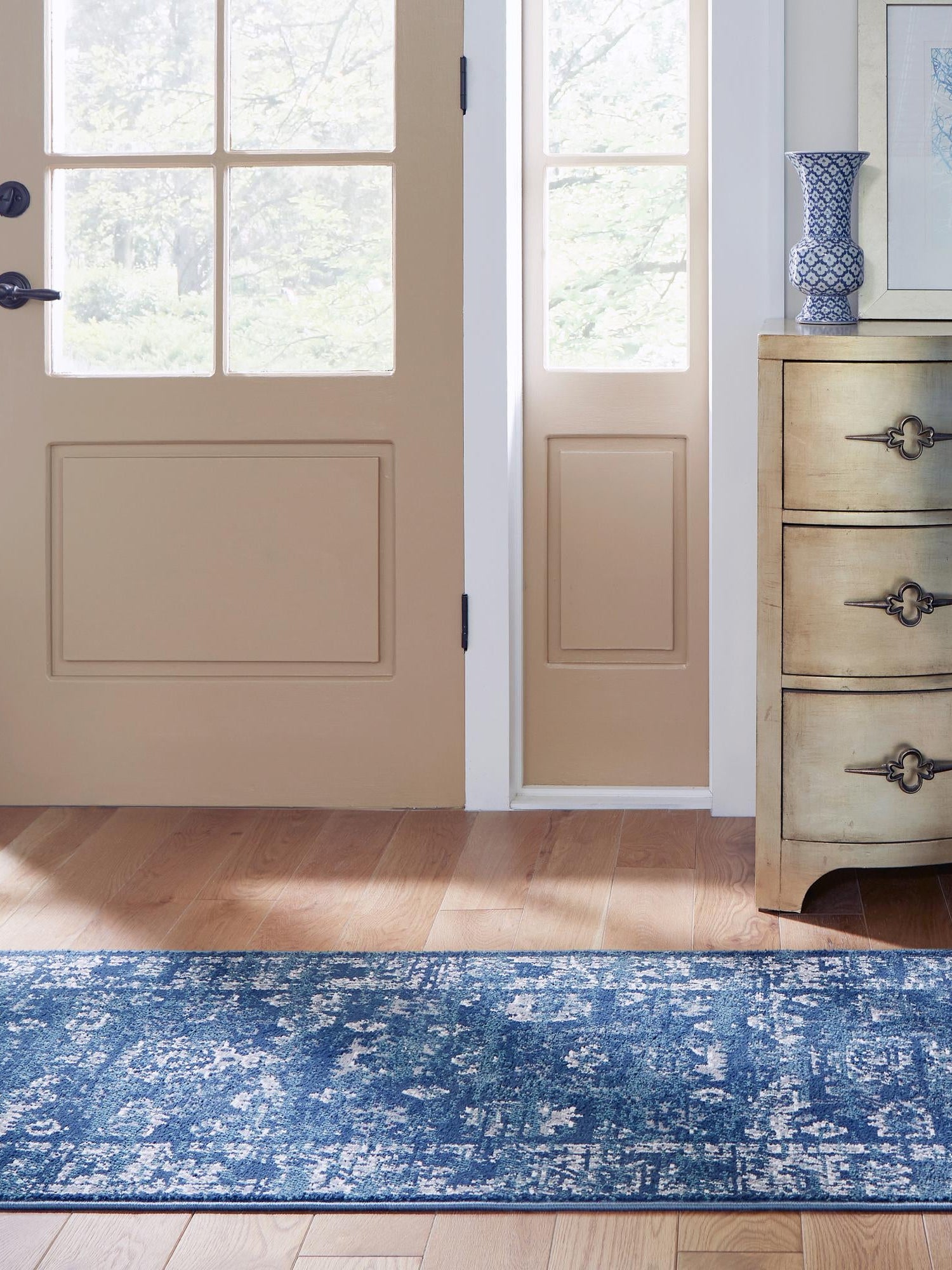 Navy Blue 2' x 6' 1 Sumter Runner Area Rug Contemporary Durable Easy Clean Carpet for Bedrooms, Living Areas, Dining, Office, Dorms for Sale at Rug Engine