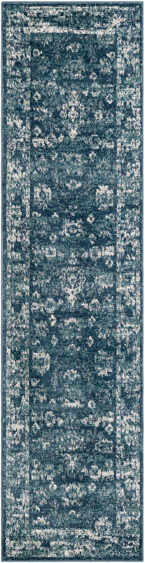 Navy Blue 2' 7 x 10' Sumter Runner Area Rug Contemporary Durable Easy Clean Carpet for Bedrooms, Living Areas, Dining, Office, Dorms for Sale at Rug Engine