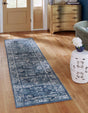 Navy Blue 2' x 6' 1 Sumter Runner Area Rug Contemporary Durable Easy Clean Carpet for Bedrooms, Living Areas, Dining, Office, Dorms for Sale at Rug Engine