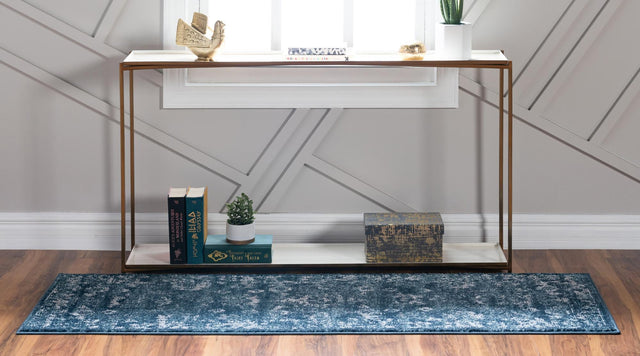 Navy Blue 2' 7 x 10' Sumter Runner Area Rug Contemporary Durable Easy Clean Carpet for Bedrooms, Living Areas, Dining, Office, Dorms for Sale at Rug Engine