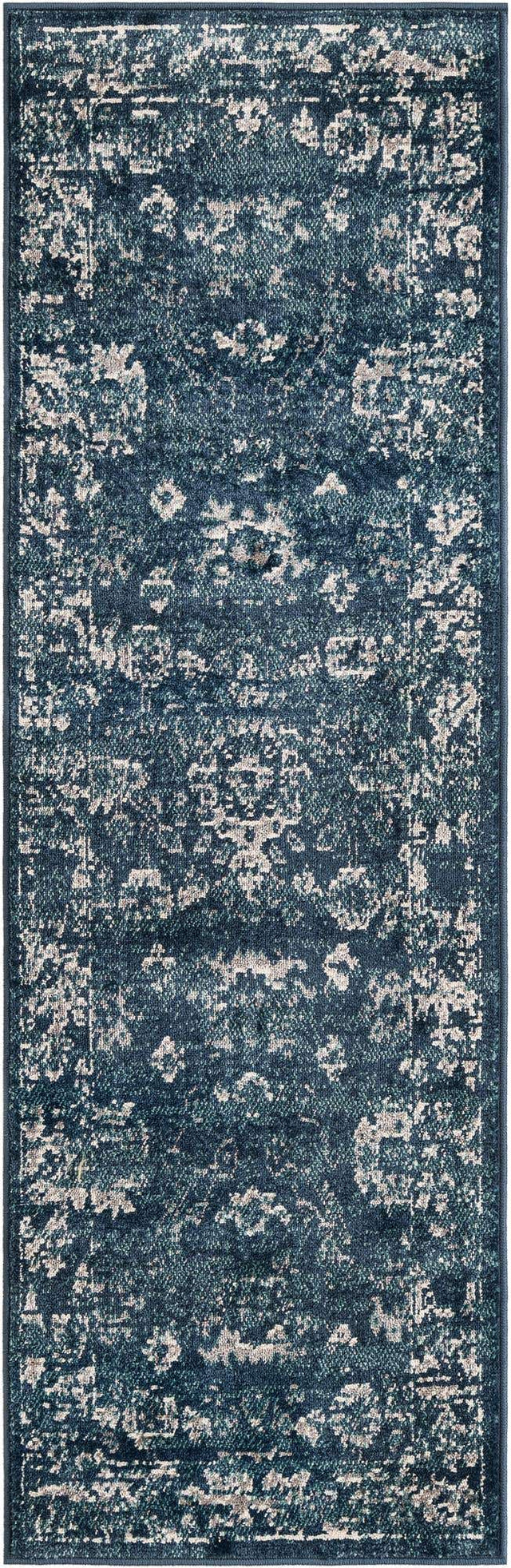 Navy Blue 2' x 6' 1 Sumter Runner Area Rug Contemporary Durable Easy Clean Carpet for Bedrooms, Living Areas, Dining, Office, Dorms for Sale at Rug Engine