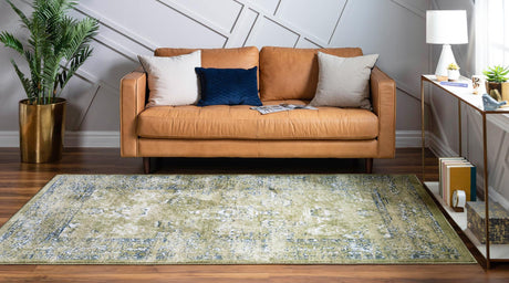 Green 9' x 12' Sumter Rectangle Area Rug Contemporary Durable Easy Clean Carpet for Bedrooms, Living Areas, Dining, Office, Dorms for Sale at Rug Engine
