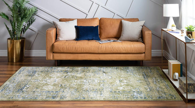 Green 9' x 12' Sumter Rectangle Area Rug Contemporary Durable Easy Clean Carpet for Bedrooms, Living Areas, Dining, Office, Dorms for Sale at Rug Engine