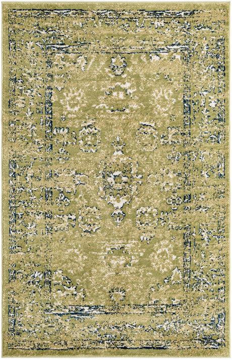 Green 4' 1 x 6' 1 Sumter Rectangle Area Rug Contemporary Durable Easy Clean Carpet for Bedrooms, Living Areas, Dining, Office, Dorms for Sale at Rug Engine