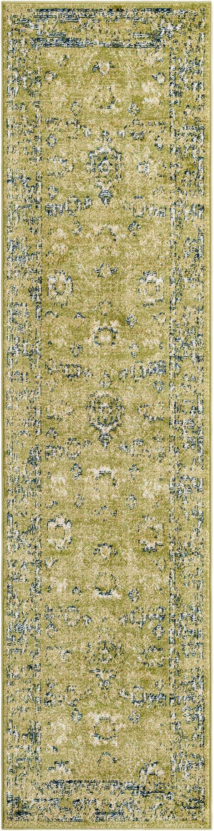 Green 2' 7 x 10' Sumter Runner Area Rug Contemporary Durable Easy Clean Carpet for Bedrooms, Living Areas, Dining, Office, Dorms for Sale at Rug Engine