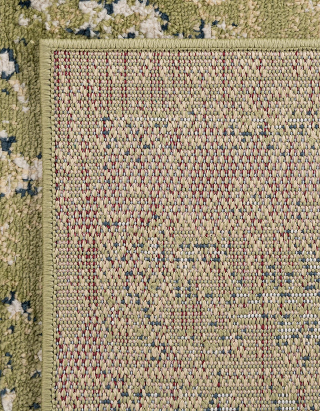Green 2' 7 x 10' Sumter Runner Area Rug Contemporary Durable Easy Clean Carpet for Bedrooms, Living Areas, Dining, Office, Dorms for Sale at Rug Engine