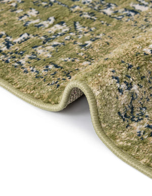 Green 2' 7 x 10' Sumter Runner Area Rug Contemporary Durable Easy Clean Carpet for Bedrooms, Living Areas, Dining, Office, Dorms for Sale at Rug Engine