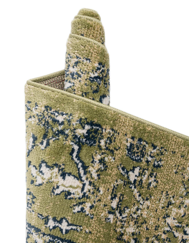 Green 2' 7 x 10' Sumter Runner Area Rug Contemporary Durable Easy Clean Carpet for Bedrooms, Living Areas, Dining, Office, Dorms for Sale at Rug Engine