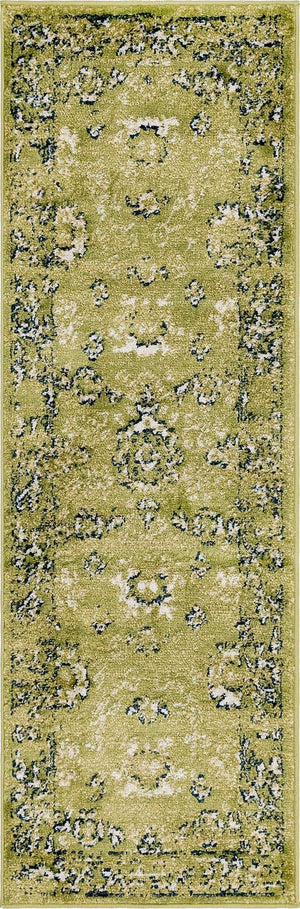 Green 2' x 6' 1 Sumter Runner Area Rug Contemporary Durable Easy Clean Carpet for Bedrooms, Living Areas, Dining, Office, Dorms for Sale at Rug Engine