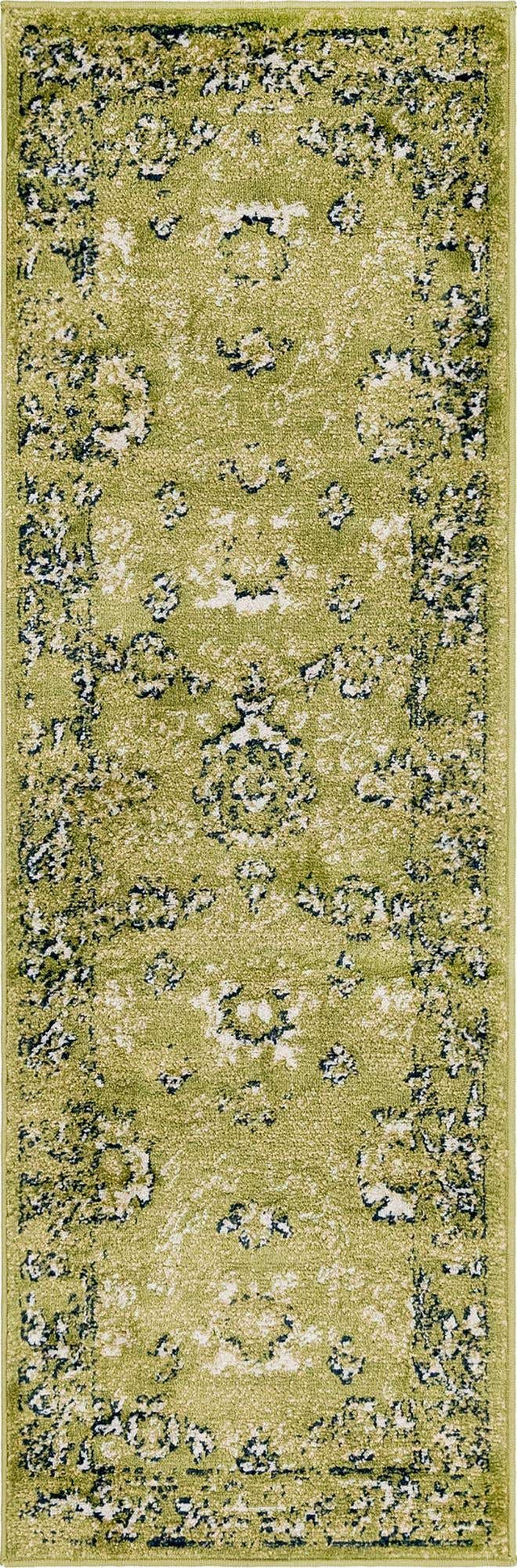 Green 2' x 6' 1 Sumter Runner Area Rug Contemporary Durable Easy Clean Carpet for Bedrooms, Living Areas, Dining, Office, Dorms for Sale at Rug Engine