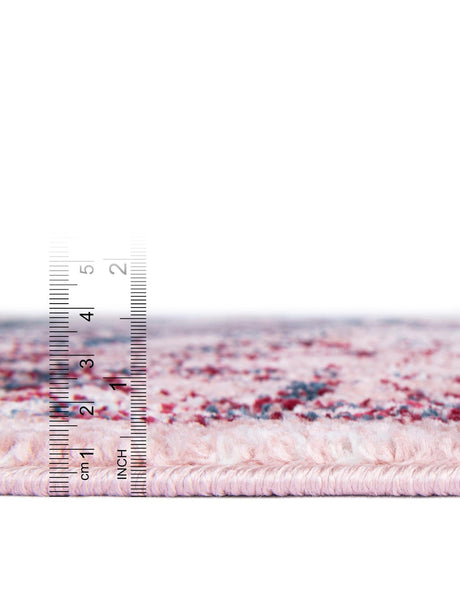 Pink 4' 1 x 6' 1 Sumter Rectangle Area Rug Contemporary Durable Easy Clean Carpet for Bedrooms, Living Areas, Dining, Office, Dorms for Sale at Rug Engine