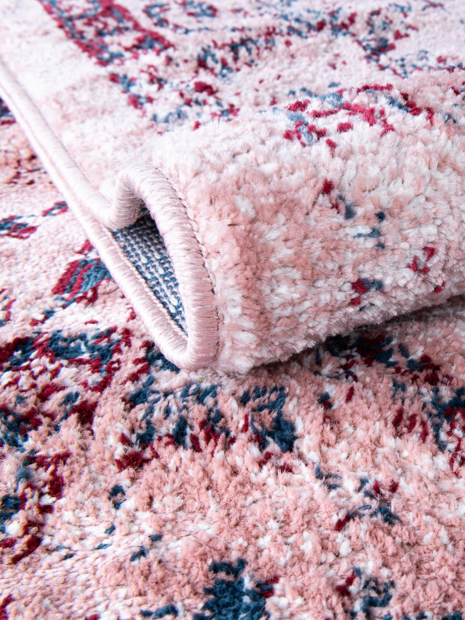 Pink 4' 1 x 6' 1 Sumter Rectangle Area Rug Contemporary Durable Easy Clean Carpet for Bedrooms, Living Areas, Dining, Office, Dorms for Sale at Rug Engine
