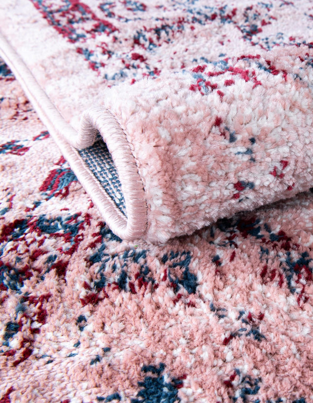 Pink 5' 1 x 8' Sumter Rectangle Area Rug Contemporary Durable Easy Clean Carpet for Bedrooms, Living Areas, Dining, Office, Dorms for Sale at Rug Engine