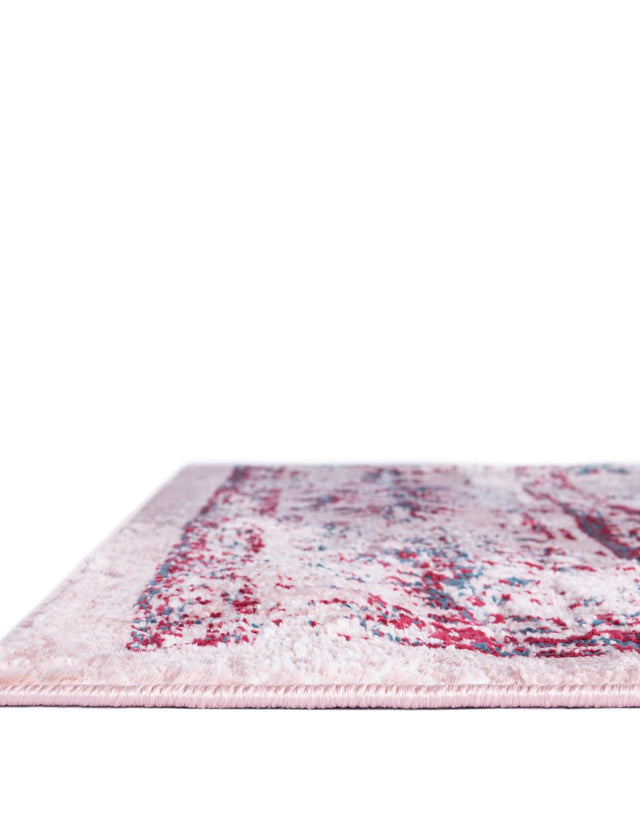 Pink 4' 1 x 6' 1 Sumter Rectangle Area Rug Contemporary Durable Easy Clean Carpet for Bedrooms, Living Areas, Dining, Office, Dorms for Sale at Rug Engine