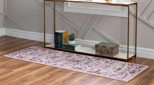 Pink 2' x 6' 1 Sumter Runner Area Rug Contemporary Durable Easy Clean Carpet for Bedrooms, Living Areas, Dining, Office, Dorms for Sale at Rug Engine