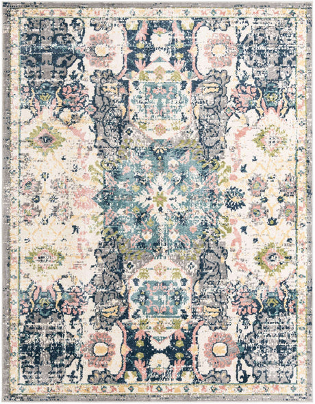 Ivory 8' x 10' Sumter Rectangle Area Rug Contemporary Durable Easy Clean Carpet for Bedrooms, Living Areas, Dining, Office, Dorms for Sale at Rug Engine