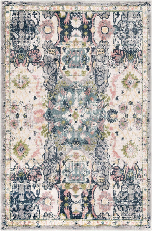 Ivory 4' 1 x 6' 1 Sumter Rectangle Area Rug Contemporary Durable Easy Clean Carpet for Bedrooms, Living Areas, Dining, Office, Dorms for Sale at Rug Engine