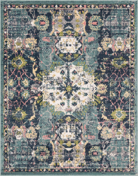 Navy Blue 8' x 10' Sumter Rectangle Area Rug Contemporary Durable Easy Clean Carpet for Bedrooms, Living Areas, Dining, Office, Dorms for Sale at Rug Engine